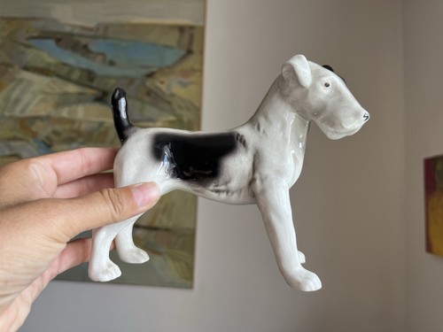 Fox terrier porcelaine - fox-terrier, en
