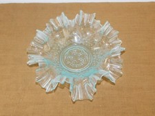 Blue glass molded pastry shell well 20s