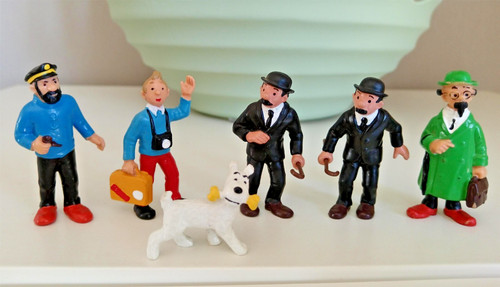 Lot figurines tintin bully - tintin,