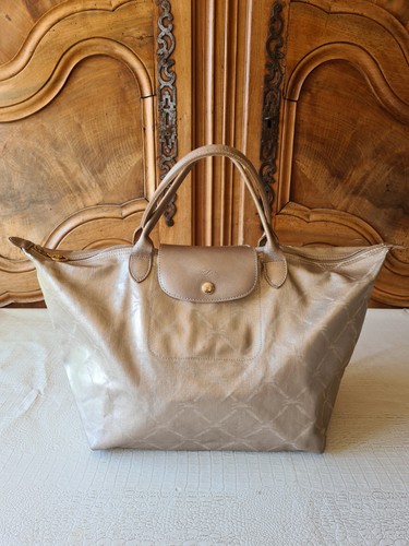 Sac longchamp pliage doré - sac, or