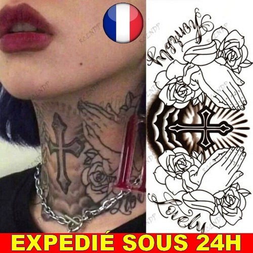 Tatouage temporaire cou - ✅,