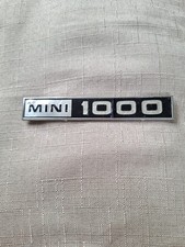 Original Mini 1000 Car Badge
