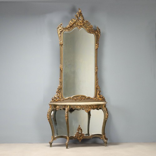 Console baroque ancien avec - console,