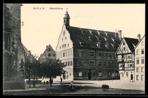 Carte postale ulm - carte, a.
