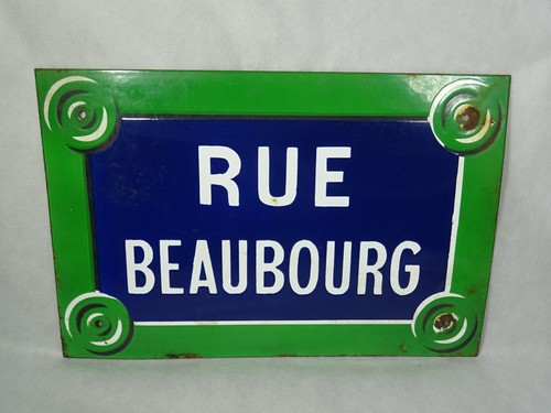 Plaque émaillée ancienne - émaillée,