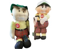 Golfers Gag Gift 1989 Tear Apart  STRESS DOLL Golfer 15” Attaches To Golf  Bag