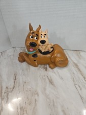 SCOOBY-DOO & SCRAPPY Coin Bank 2000 Hanna-Barbera Official Figure Vintage