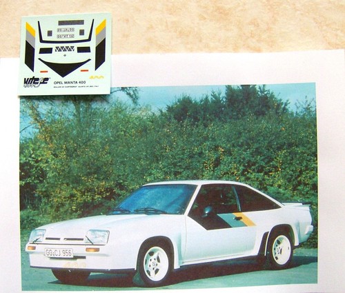 Opel manta 400 civile - manta, decals