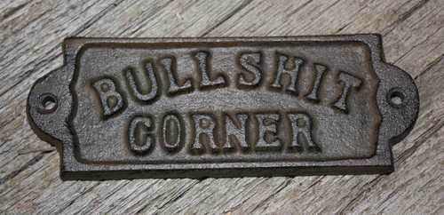 Cast iron bullshit corner - cast,
