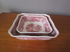 2 Plats carrés creux de