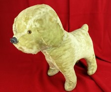  Antique velvet dog toy, 1930, teddy bear, plush. 