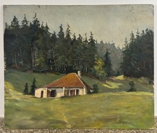 Huile sur panneau début XXe