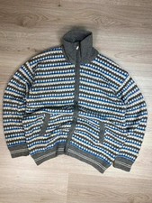 Pull vintage maille zip-up