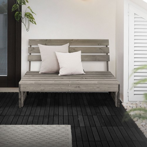 Banc jardin bois - bois, massif