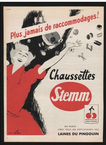 Publicité 1953 textile - publicité,
