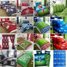 Football Chambre Simple Housse de Couette Double/ Rideaux/ Drap Housse & Plus