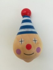 Solid Wood Clown Spinning Top TRADITIONAL TOY