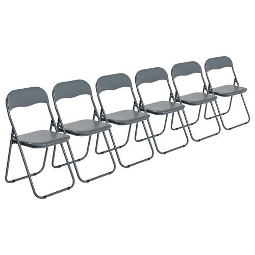 Rembourré chaises pliantes - 6x,