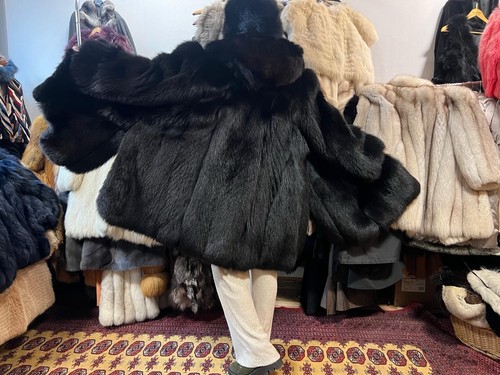 Manteau renard polaire avec - manteau,