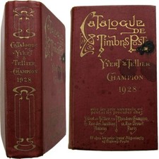 Catalogue Yvert & Tellier Champion 1928 philatélie timbre Poste