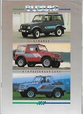 1988 Suzuki SJ 4x4 cars brochure: Suzuki Santana SJ410 Sport & SJ413V JX