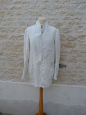 antique men's linen jacket / vintage linen men jacket