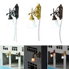 Lampe murale décorative à l'échelle HO 1/87, accessoires pour maison de