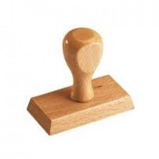 tampon encreur bois 2 lignes