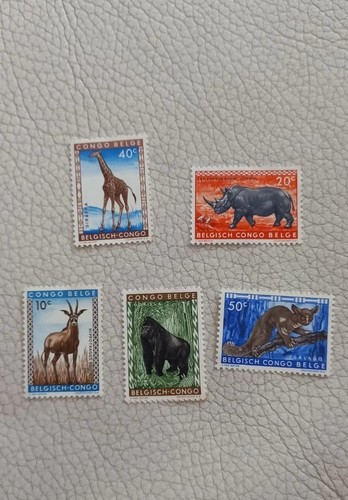 Timbres congo belge - ,