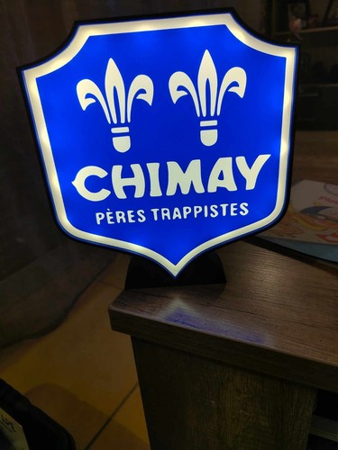 Logo lumineux chimay - -, bleu
