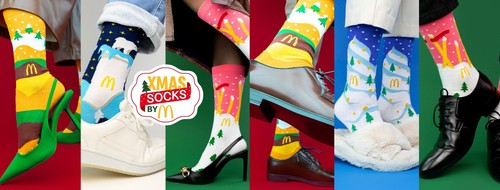 Chaussettes mcdonald noël - chaussettes,