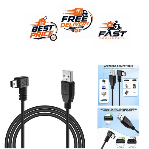 Câble usb mini - mini, garmin
