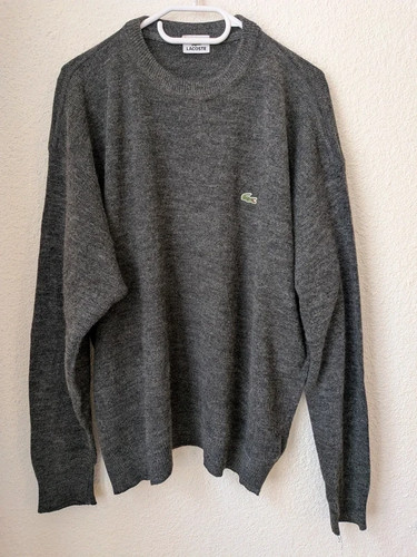 Pull lacoste gris parfait - lacoste,