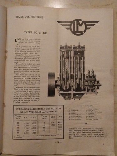 Revue technique moteur clm - revue,