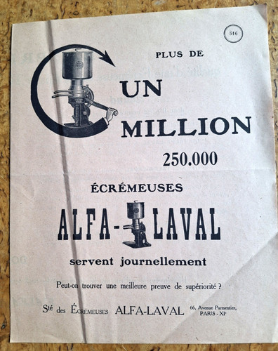Vers 1930 publicité - vers,
