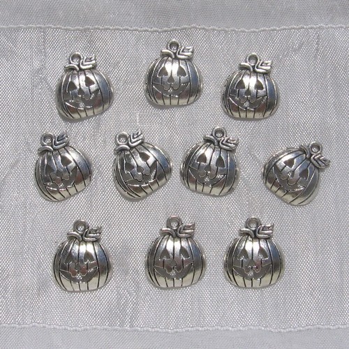 Lot breloques citrouille - 10,