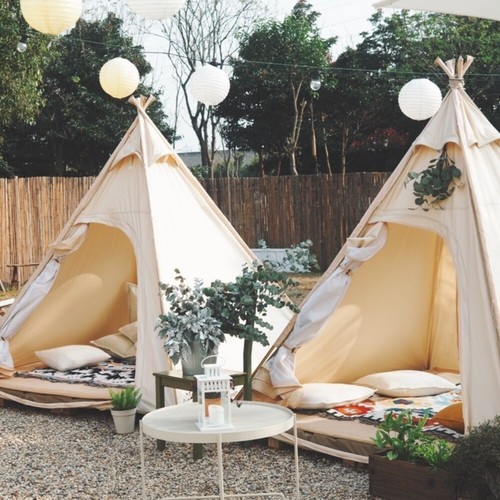 Tente pyramidale toile - tente,