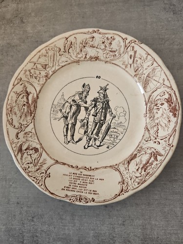 Assiette ancienne le - –,