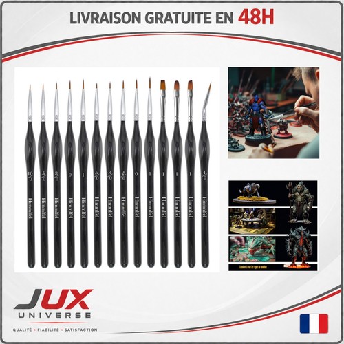 Lot pinceaux fins - de,