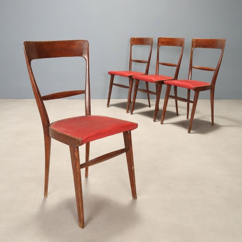 Chaises vintage hêtre simili - vintage,