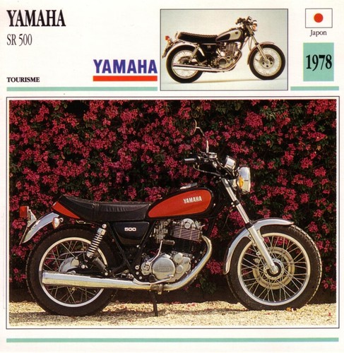 Fiche moto yamaha sr 500 - yamaha,