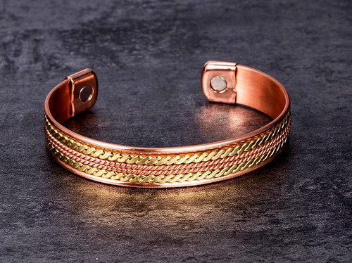 Bracelet magnétique cuivre - bracelet, en
