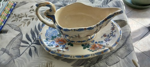 Saucière faience gien - , décor