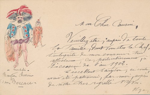 Carte autographe signée avec