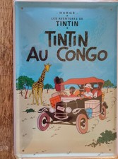 Plaque Émaillée Tintin neuve