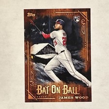 2025 Topps Joy of Baseball #BOB-4 James Wood Bat on Ball Washington Nationals RC