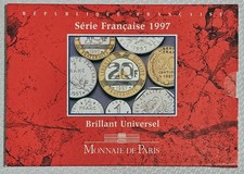 FRANCE 1997 MONNAIE DE PARIS 10 COIN BU SET BRILLIANT UNIVERSEL IN ORIGINAL CARD
