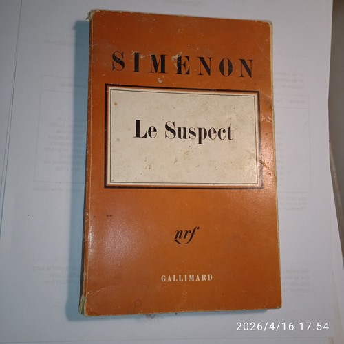 Simenon suspect nrf - le, suspect.