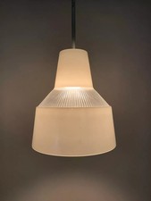 paire de Lustre suspention vintage en opaline design année 70-80