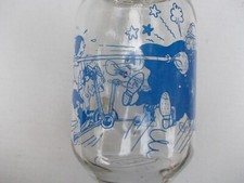 HERGE TINTIN QUICK FLUPKE très joli bocal sérigraphie Kraft rare modèle 2/4 bleu